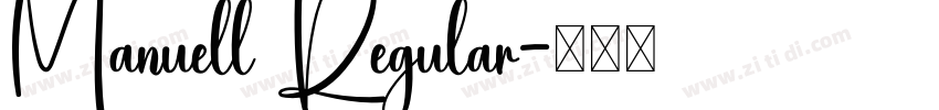 Manuell Regular字体转换
